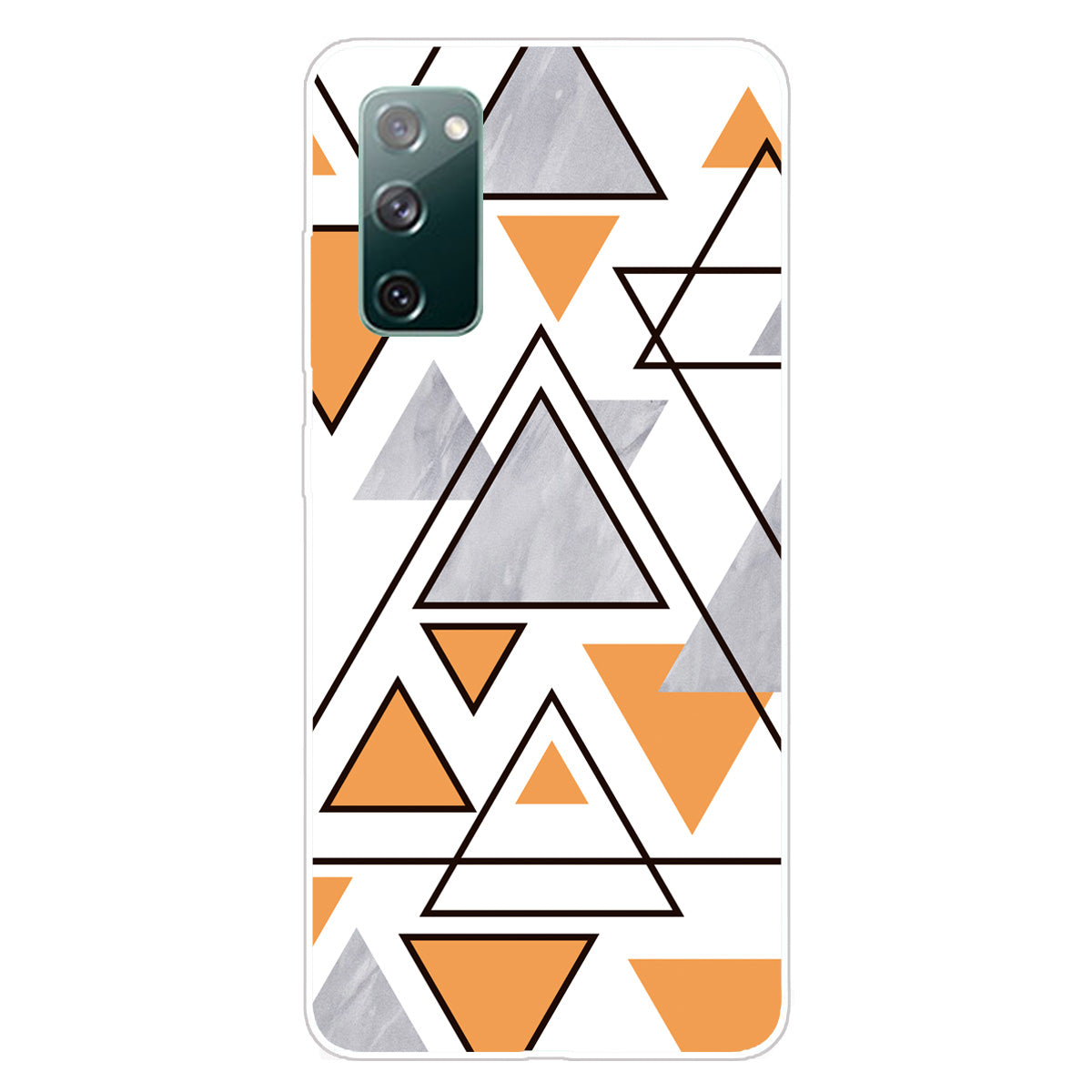 Triangle Marble Pattern Soft TPU Shockproof Phone Back Cover Case for Samsung Galaxy S20 FE/S20 FE 5G/S20 Lite/S20 FE 2022 - Style A Triangle Marble Pattern Soft TPU Shockproof Phone Back Cover Case for Samsung Galaxy S20 FE/S20 FE 5G/S20 Lite/S20 FE 2022 - Style A